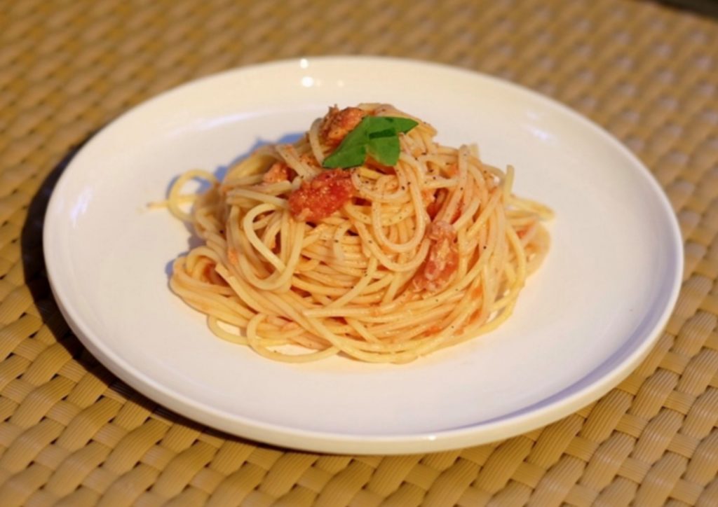 包丁いらず！トマトの冷製パスタ